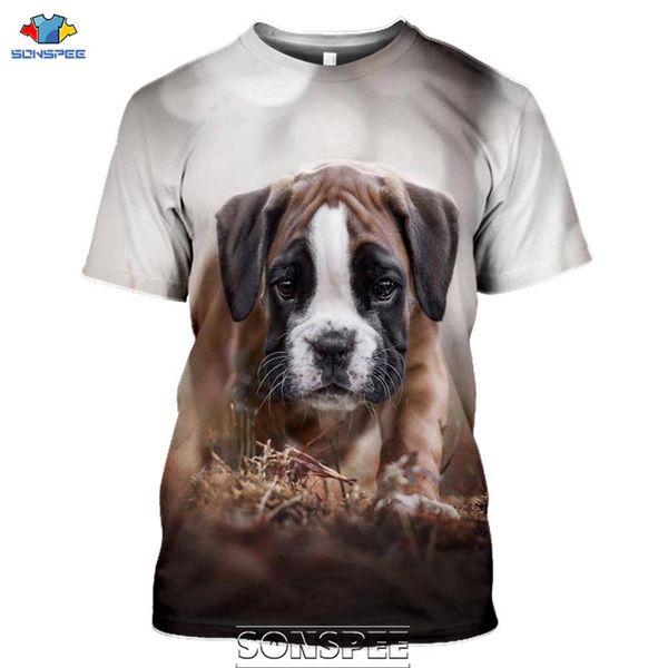 

animal boxer dog 3d print shirts humor oversized hentai men clothing
