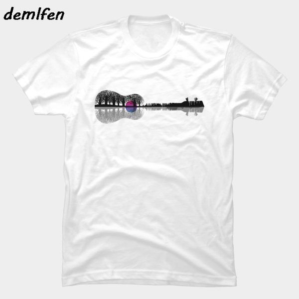 

music instrument tree silhouette ukulele guitar shape funny harajuku streetwear short sleeve tee sport hooded sweatshirt hoodie men t shirt