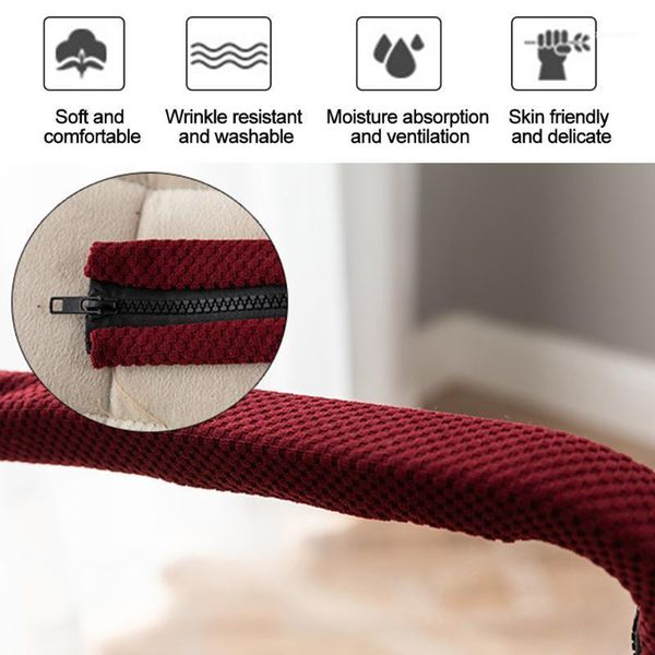 

1pair slipcover armrest cover dustproof for office computer polyester thickened home solid stretch removable zipper washable1