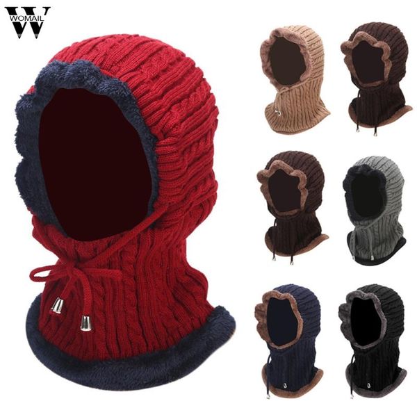 

ski cap 2020 new brand wool fur lining ball cap pompom winter hat for women girls warm knitted scarf hat s12, Blue;gray