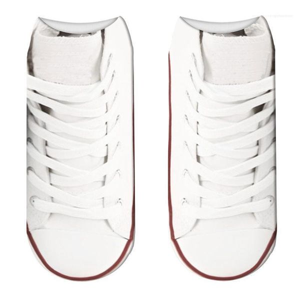 

clothing mens sports socks athletic 3d printed ankle length breathable socks spring summer size male, Black