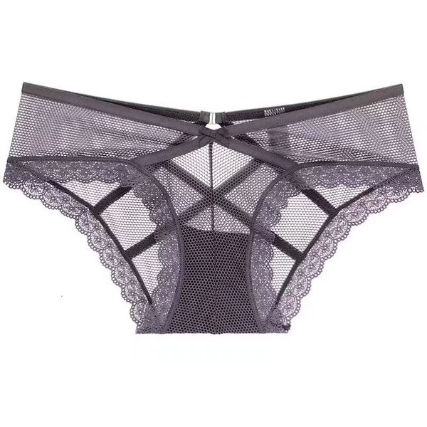 

special price traceless lace women's underwear low waist breathable cut-out girl's triangle pants, Black;pink