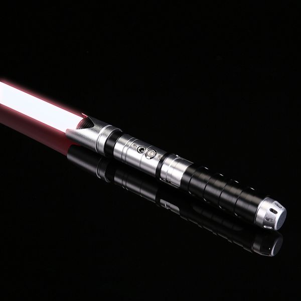 

argo sabers cosplay lightsaber with metal hilt 1 inch heavy dueling blade, 6 sets of soundfonts blaster and strobe-ts011 q0113