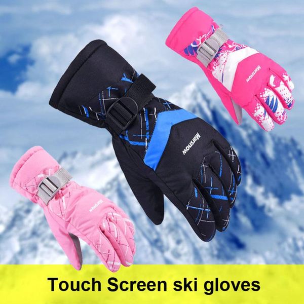 

ski gloves men/women/kids snowboard ultralight waterproof winter sonw warm fleece motorcycle snowmobile riding
