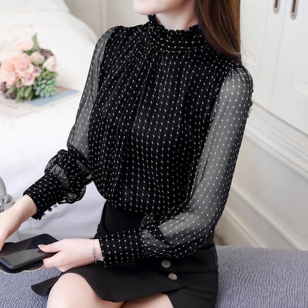 

blusas mujer de moda 2021 long sleeve women shirts clothes plus size office female blouse womens and blouses 1351 45, White