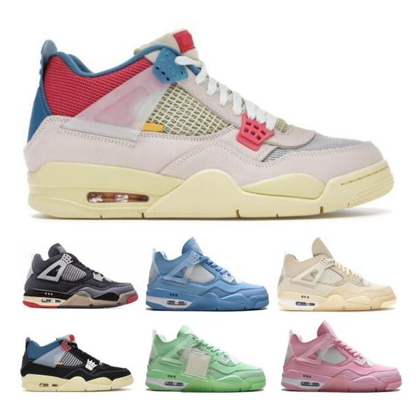 

union off jumpman 4 4s mens basketball shoes guava ice noir cream sail green lemon venom pink gs nrg 2020 women trainers sneaker