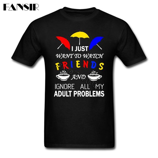 

sport cool tee shirt men boy short sleeve o neck watch friends tv show family clothing men t-shirt