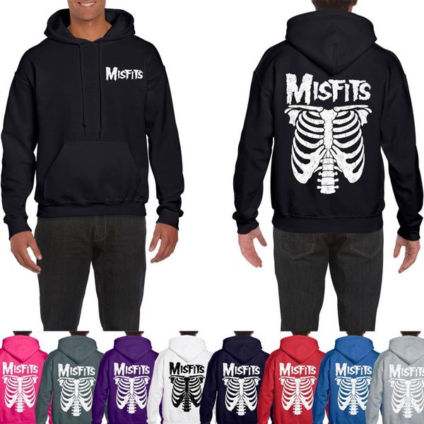 

misfits printed autumn winter men hoodies male sweatshirts fashion warm streetwear man casual mens pullovers, White;black