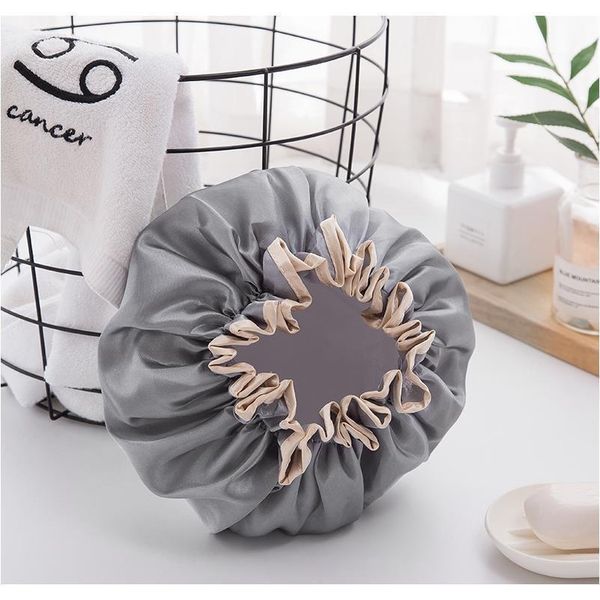 

household double layer waterproof shower cap peva thickened women's shampoo bath household double layer at low prices f jllwsr