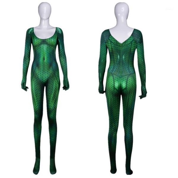 

women kids aquaman mera cosplay costume zentai bodysuit suit jumpsuits halloween1, Black;red