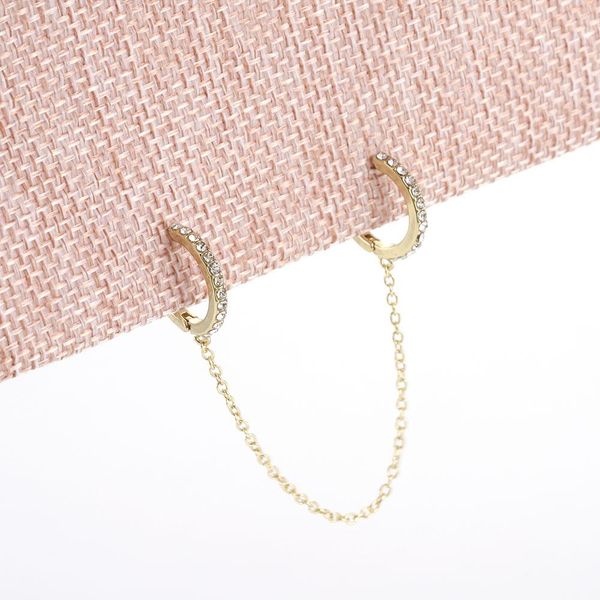 

мода multicolor rhinestone цепь металл серьга прохладные ювелирные изделия пара / нейтральный 2020 нового подарок мода multicolor 2019 сделк, Golden