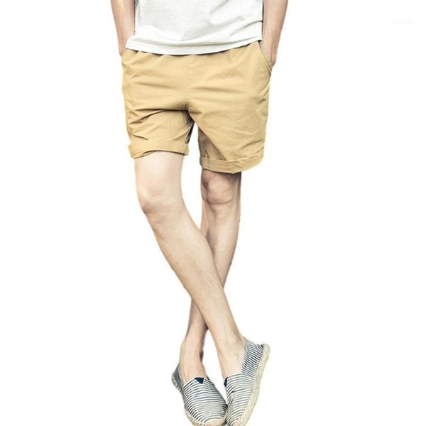 

missky men's shorts summer loose overalls mid waist solid color sports casual fifth-pants male trousers new1, White;black