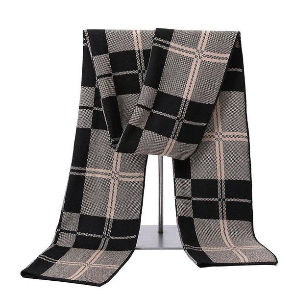 

scarves 2021 men's winter plaid scarf warm women cashmere shawls casual tassel scarfs man business, Blue;gray