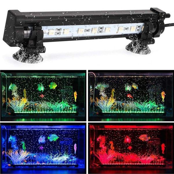 US US Plug Aquarium Light Fish Tank LED Light Light Light Aquatic Air Bubble Оксигенационная лампа 16 см 23 см 30см 45см 52см Y200922