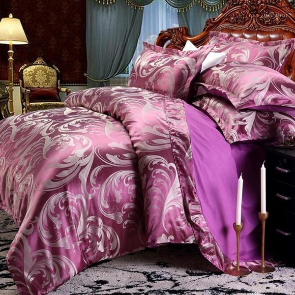 

j2 dropshipping wedding luxury bedding sets jacquard /king size duvet cover set wedding bedclothes bed linen bed sheet dop1