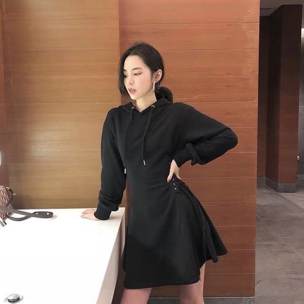 

high cold model women's dress ethnic groupfrench girl tea break and platycodon temperament autumn bottom dressing french minority dress, Black;gray