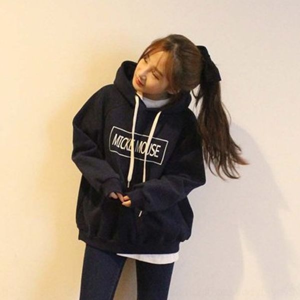 

vcqa9 sweater warm hoodie hoodiecartoon printed warm autumn and winter thickened sweater hooded new 2020 korean hoodie pmyx7, Black