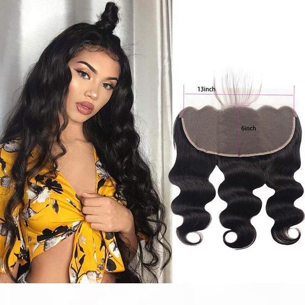 

malaysian human hair 13x6 lace frontal body wave virgin hair thirteen by six lace frontal body wave 8-22inch, Black;brown