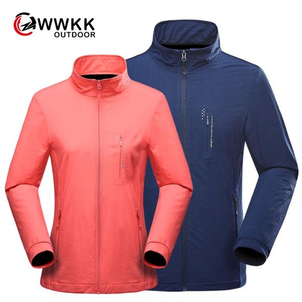 

outdoor jackets&hoodies elastic couple jacket breathable sunscreen comfort hike jacke skin care moisture wicking waterproof anti-fouling, Blue;black
