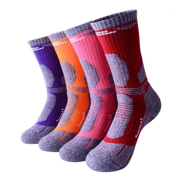 

sports socks adults stocking, thickened long tube cotton for skiing mountain climbing1, Black