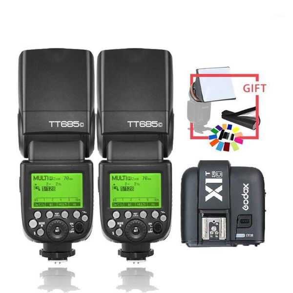

flashes 2*godox685c 2.4g e-ttl wireless flashgun&x1c trigger kit cd151