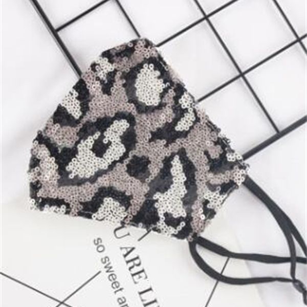 

dustproof masks factory mouth leopard washable sequins reusable women breathable party face mask design kka8044 8 ptt2w
