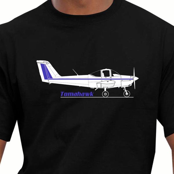 

new men t-shirt cool o-neck aeroclassic ppl pilot piper pa38 tomahawk aircraft inspired t shirt dress sport hooded sweatshirt hoodie