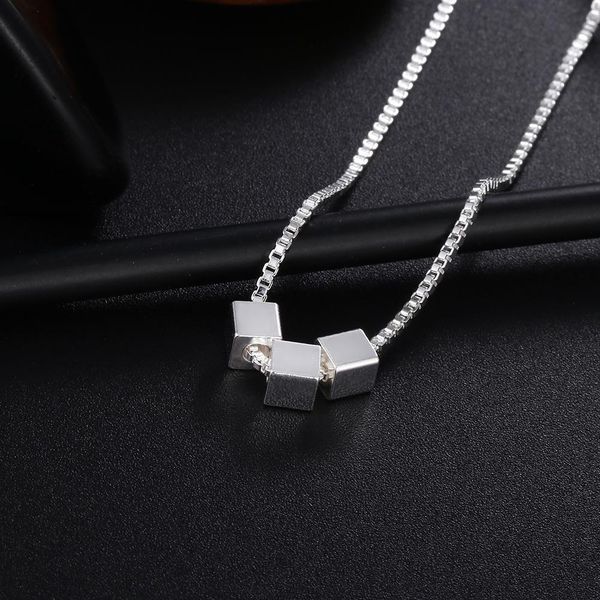

wholesale charms silver color women necklace jewelry lady fashion cute wedding necklace jewelry christmas gifts ln056 h bbygmw