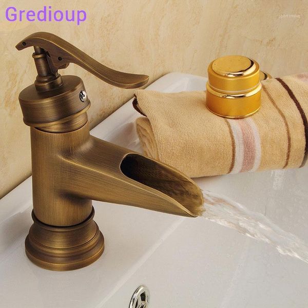 

bathroom sink faucets taraud antique bronze basin faucet retro mixer wash tap deck mounted cold water taps for bathroom1