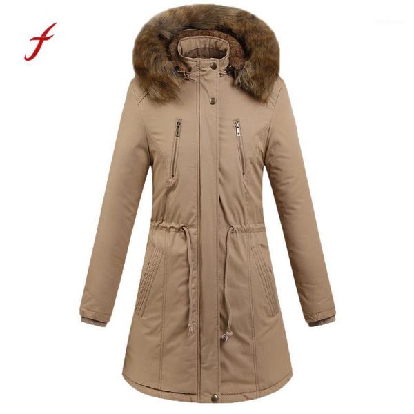 

womens winter fashion 2018 hick outerwear jacket warm jacket with a hood coat cotton-padded plus size dropshipping1, Black