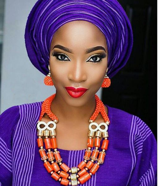 

african coral jewelry sets 2021 wedding statement necklace earrings set new jewelry sets for brides cnr790, Silver