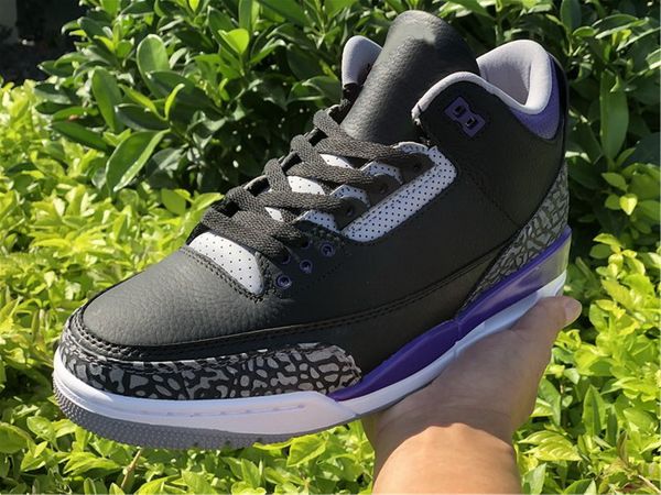 

лучшее качество 2020 мужские дизайнерские обувь суд фиолетовый 3 3s fashion спортивные кроссовки ct8532-050 тренер с коробкой