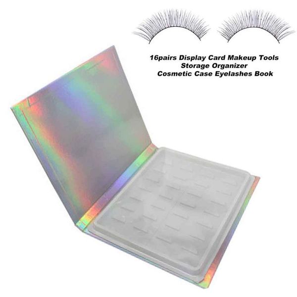 

16pairs accessories paper home eyelashes book cosmetic case makeup tools display card storage organizer container package tray