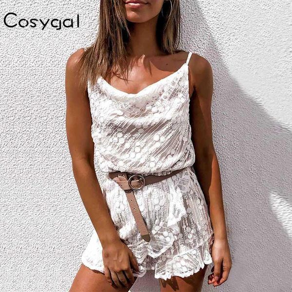 

cosygal white lace jumpsuit women backless summer playsuit hollow out bodycon rompers womens jumpsuit beach casual overalls1, Black;white