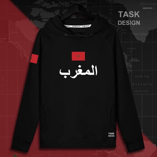 

the western kingdom of morocco moroccan mar mens hoodie pullovers hoodies men sweatshirt new streetwear clothing sportswear trac1, Black
