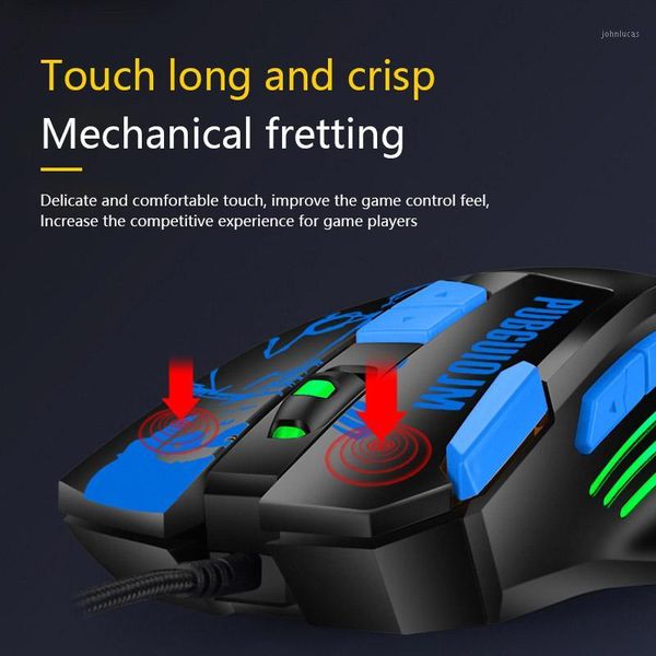 

profession wired gaming mouse 9 buttons 1600dpi led optical usb computer mouse gamer mice game silent for pc lap