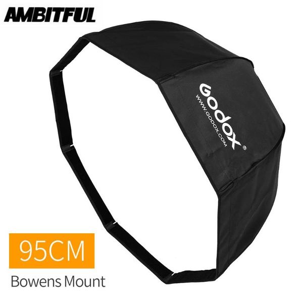 

godox sb-ue 95cm / 37in portable octagonal umbrella softbox with bowens mount for godox studio flash de300 de400 sk300 sk400
