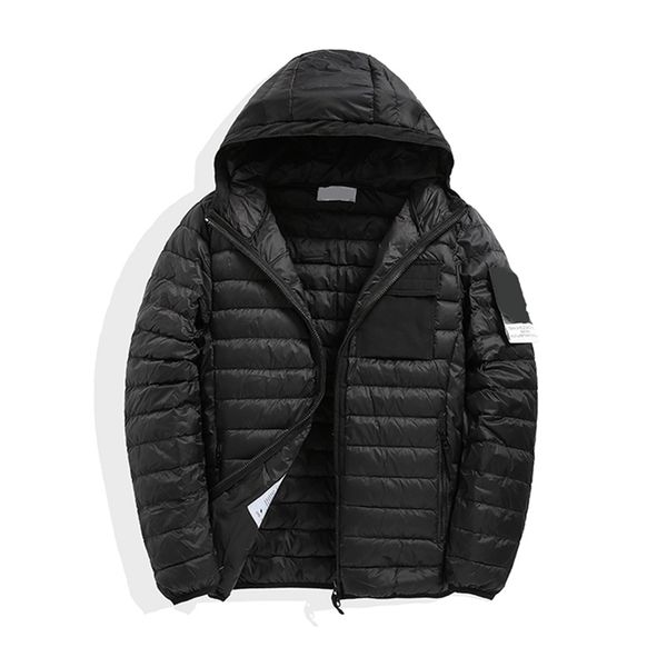 

cptostoney pirate fw konnggonng winter mens lightweight hooded downjacket white goose loose coat leisure park1939 201225, Black