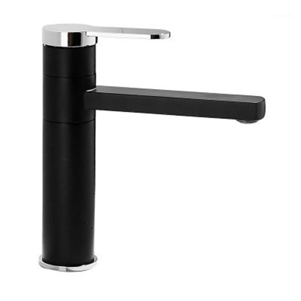 

bathroom sink faucets nordic black-and-white copper cold and basin faucet toilet washbasin household single-hole rotary1