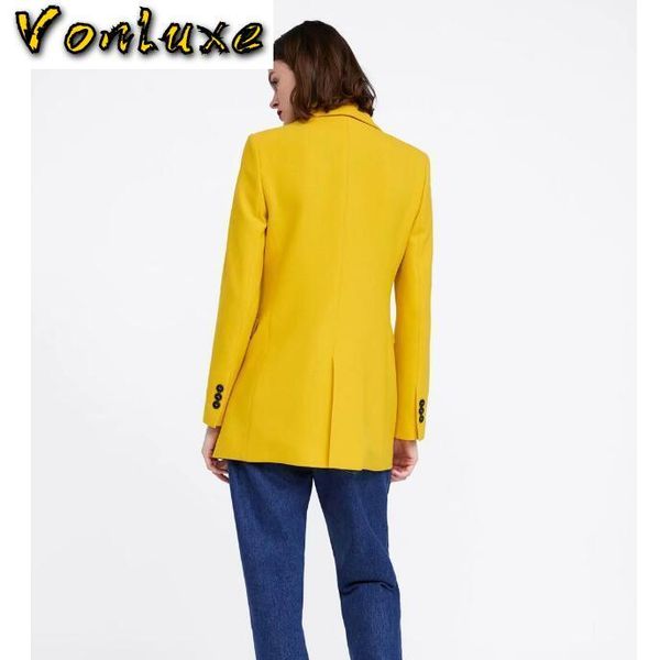 

women's suits & blazers blazer fashion runway designers long sleeve coat women elegant double breasted cotton jacket female ladies, White;black