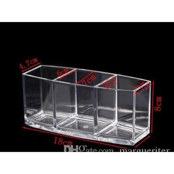 

acrylic makeup brush organizer 3 grid cosmetic holder makeup tools storage box organizer brush and acc jllfxw lucky2005