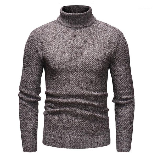 

men's sweaters solid-color knihedging turtleneck1, White;black
