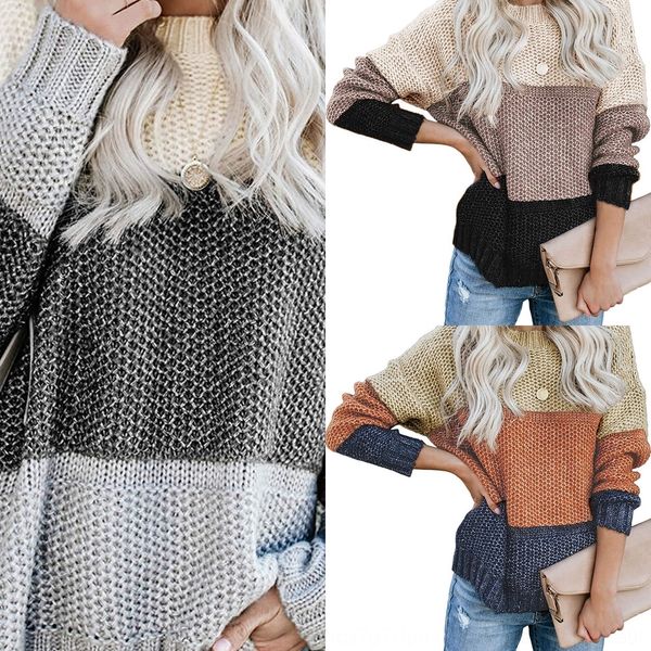

pcbym 2020 2020 new selling pullover pullover pulloverwomen's winter splicing new selling winter splicing pulloversweater pulloverwom, White;black