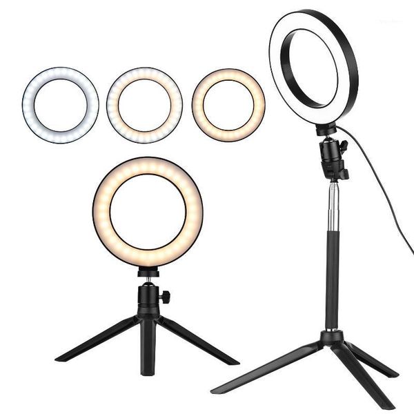 

pgraphy 6 inch mini led ring light lamp 3 lighting modes mini desktripod ballhead for selfie for selfie makeup youtube1