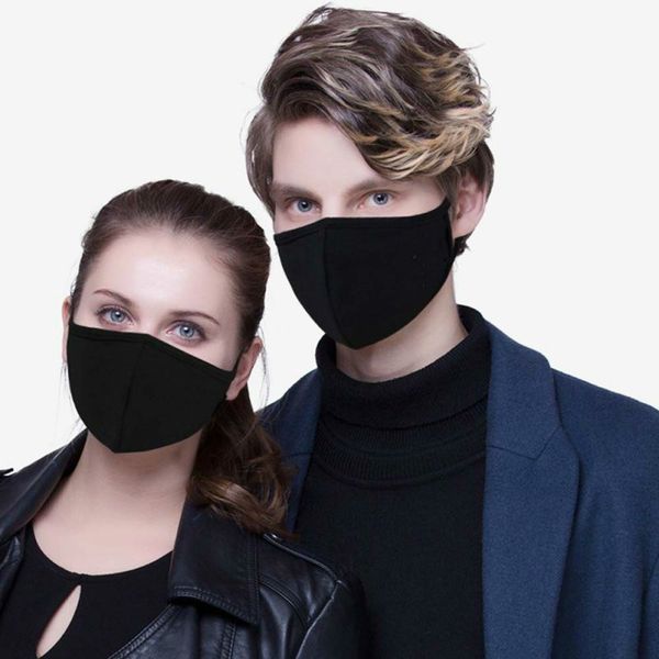 

adjustable 100pcs anti-dust mouth face mask designer man woman cycling wearing black fashion cotton masks