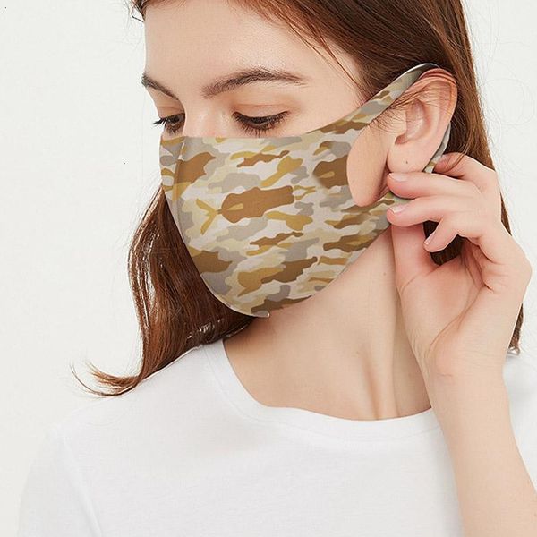 

mouth camouflage spring dustproof masks breathable summer washable anti-fog sunscreen reusable face mask yya71