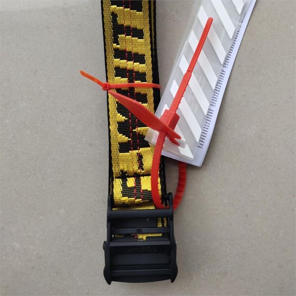 

2020 off new belts white embroidery canvas letter 200cm street for women luxury designer brand yellow industrial belt, Black;brown