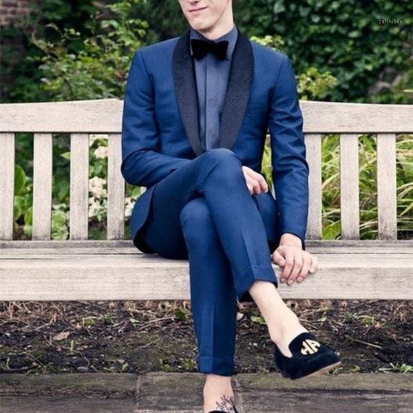 

2020 latest coat pant designs navy blue jacket prom men suit slim fit skinny 2 piece tuxedo custom suits groom blazers masuclino1, White;black