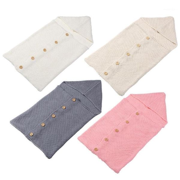 

blankets & swaddling born baby wrap blanket kids toddler solid sleeping bag infannt safe comfort cotton bed1