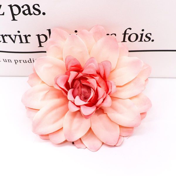 

2pcs 10cm artificial dahlia chrysanthemum head for wedding christmas decoration diy flower wall gift box craft fake flower bbysfe